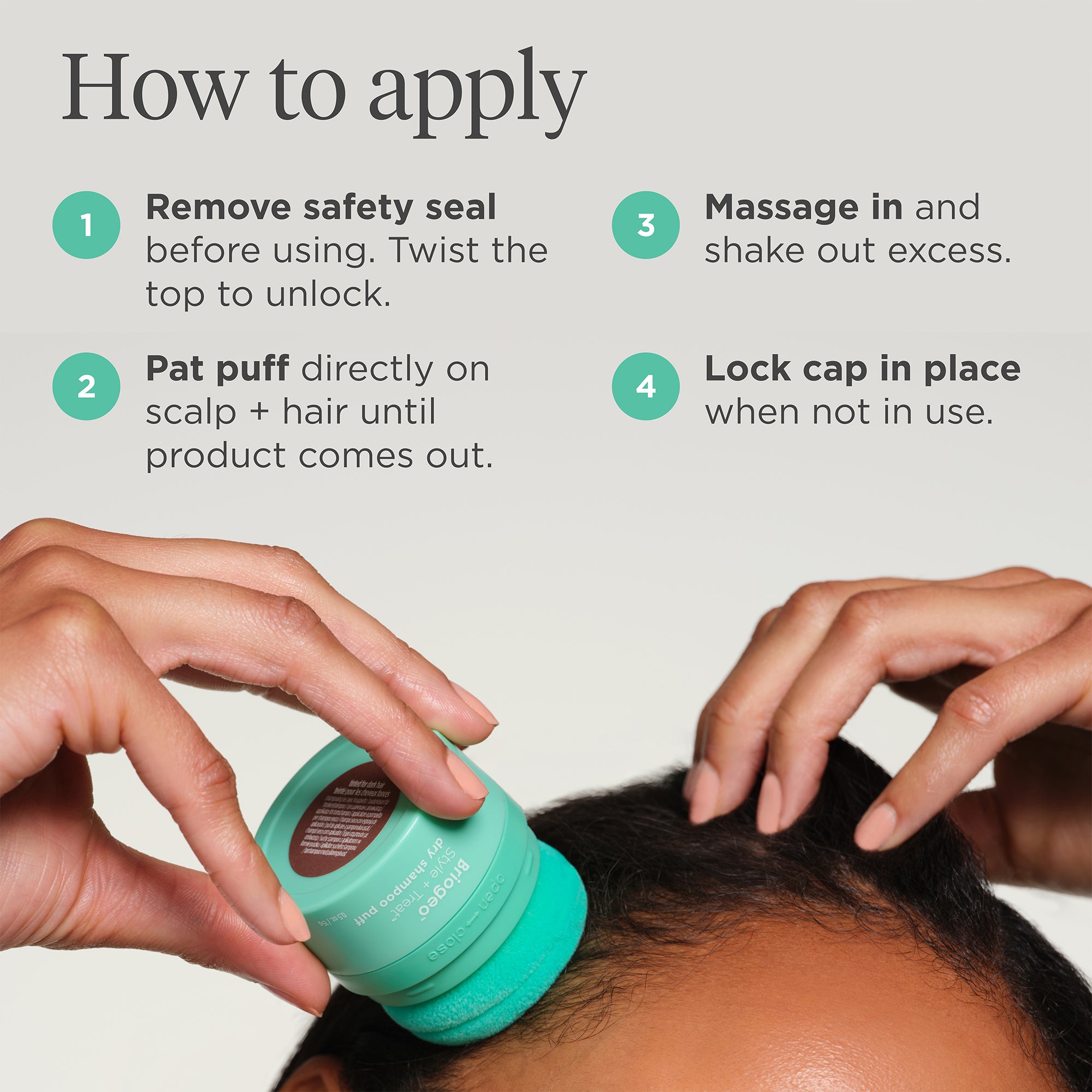 Style + Treat™ Dry Shampoo Puff-Translucent - Briogeo