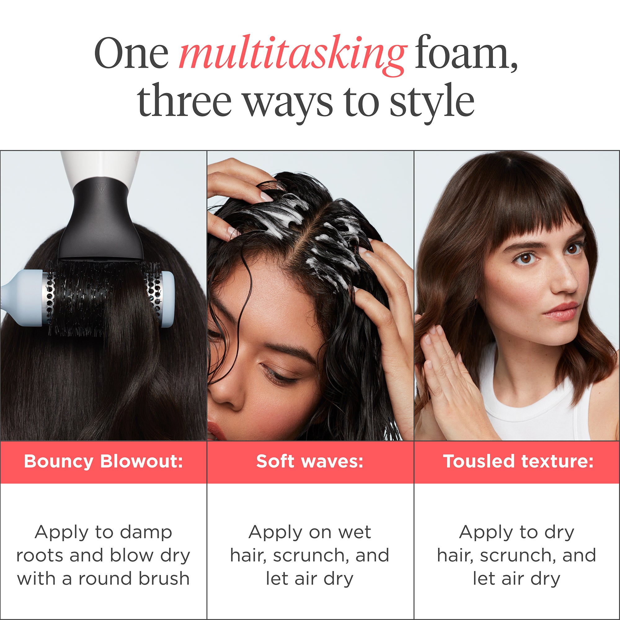 Style + Treat™ Yuzu + Plum Oil Hair Styling Texture Foam - Briogeo